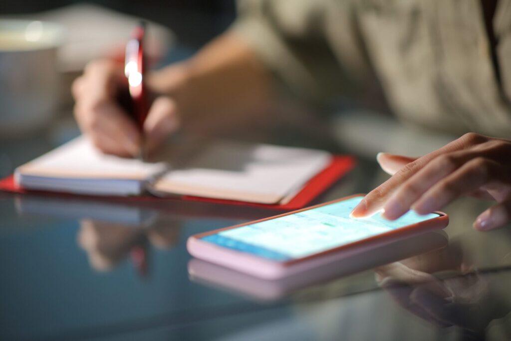 efficient plannen plansysteem op telefoon